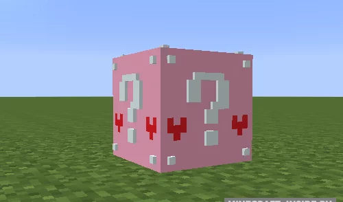Мод Lucky Block Pink - розовые Лаки‑Блоки: Сюрпризы и Лут для Minecraft ...