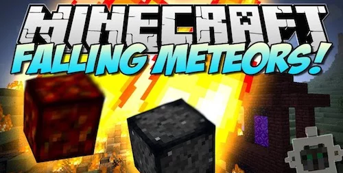 Falliing Minecraft Falling Meteors - мод на падающие метеориты для Minecraft 1.7.10, 1.7.2 ...